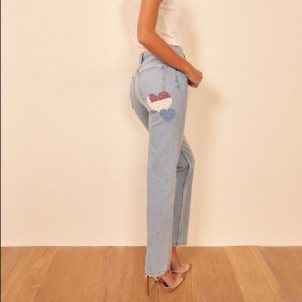 Reformation Cynthia Flower Patch Jean